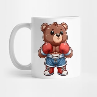 Cute heavyweight boxer bear Kawaii Mug